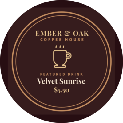 Featured Drink Coffee Shop
