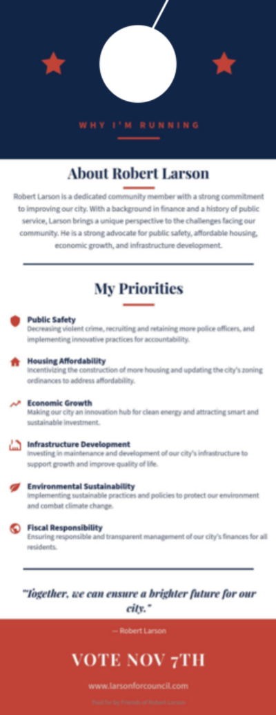 City Council Campaign Side 2 Image