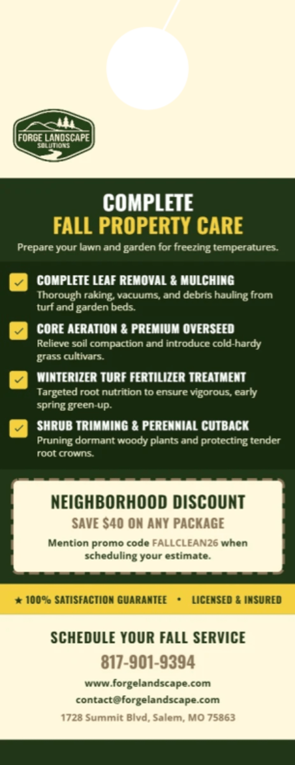 Fall Promotion Landscaping Side 2 Image