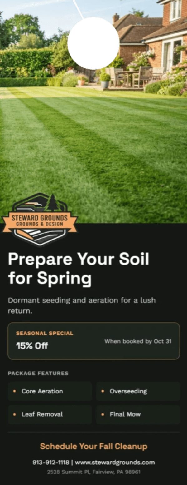 Fall Promotion Landscaping Side 1 Image