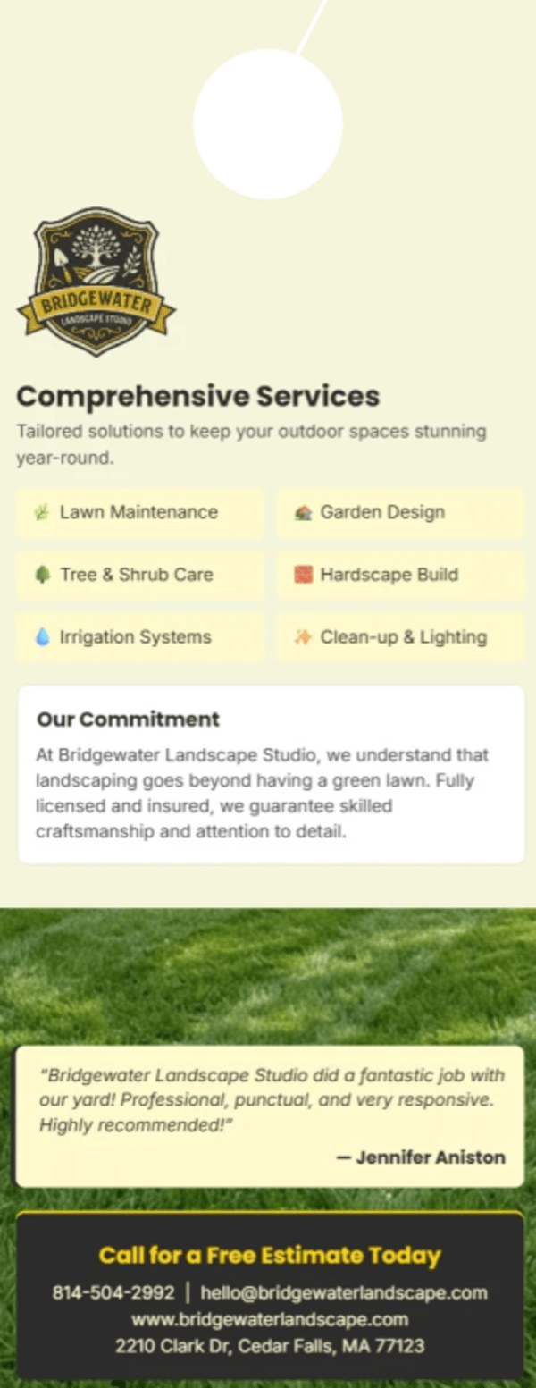 Free Estimates Landscaping Side 2 Image