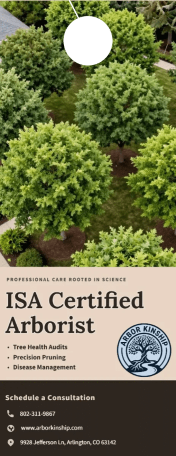 ISA Certified Arborist Tree Service Side 1 Image