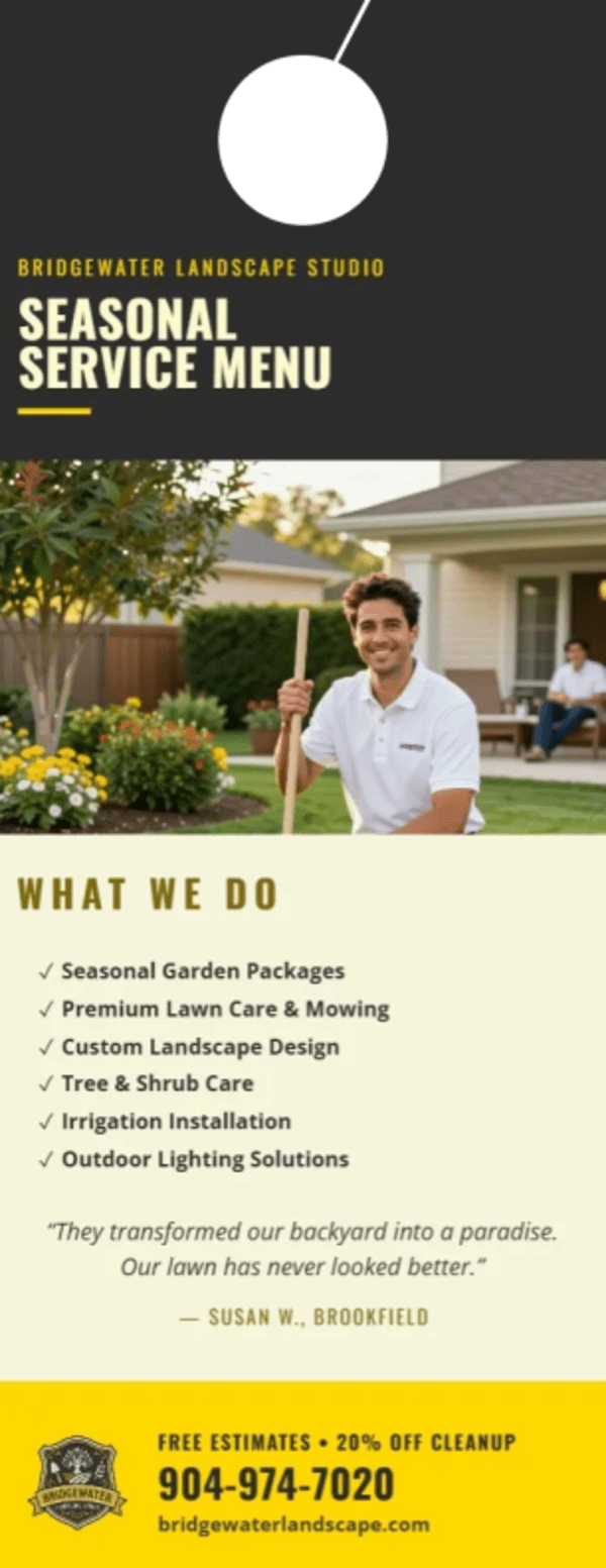 Seasonal Promotion Landscaping Side 2 Image