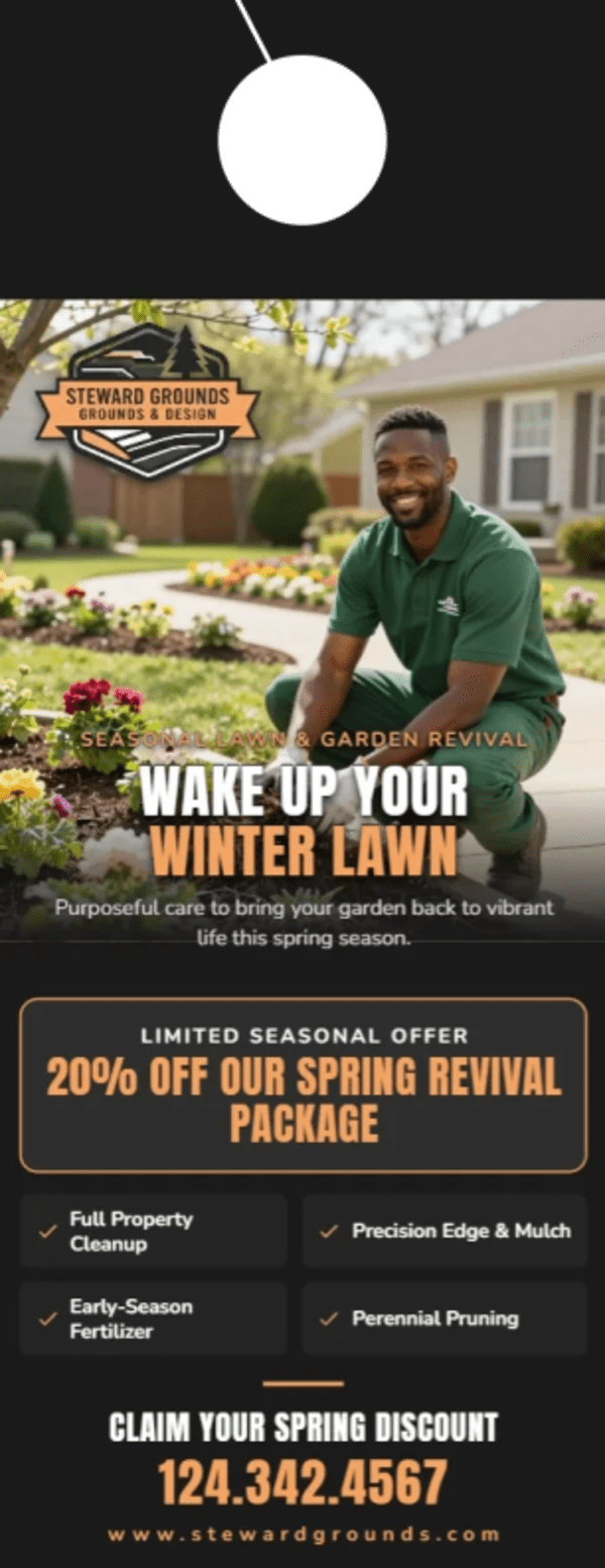 Seasonal Promotion Landscaping Side 1 Image