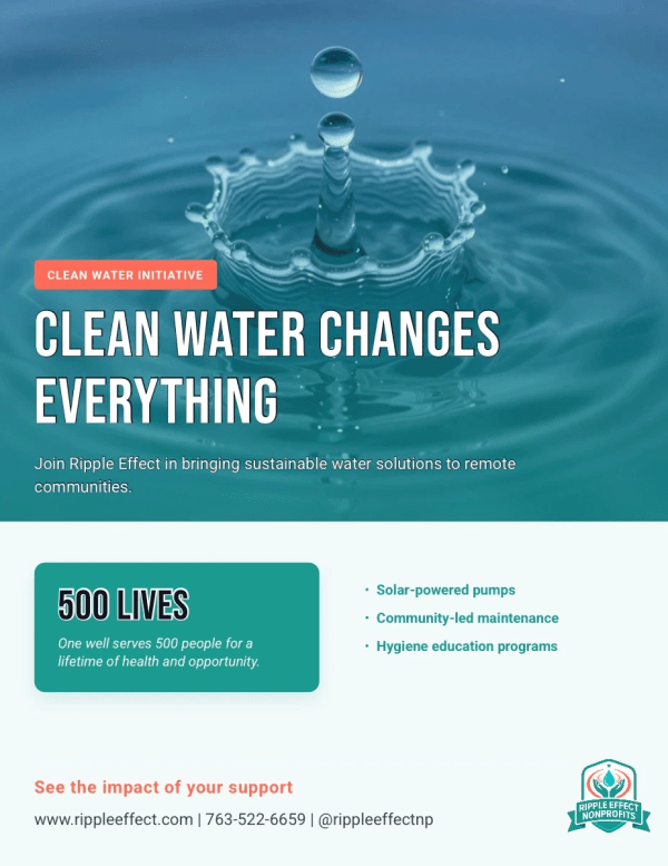 Brand Awareness Charity Flyer Template 