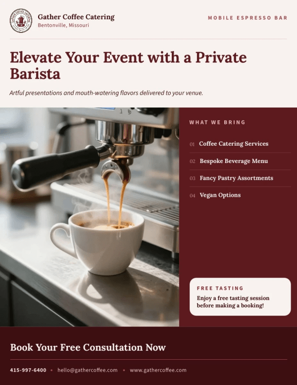 Catering Services Coffee Shop