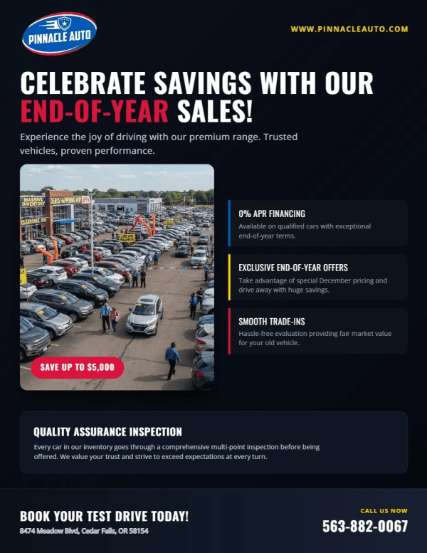 End-of-Year Sale Car Dealer Side 1 Image