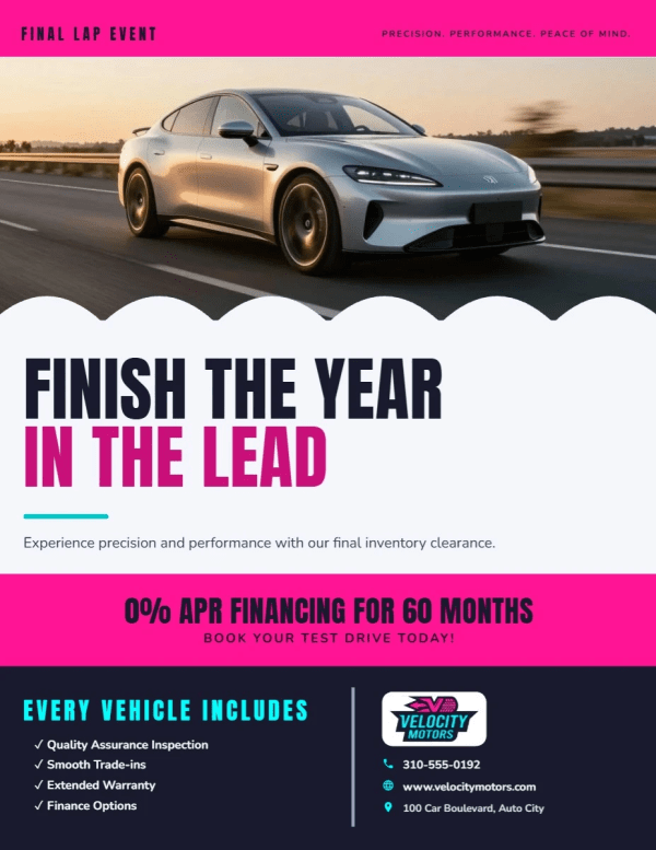 End-of-Year Sale Car Dealer