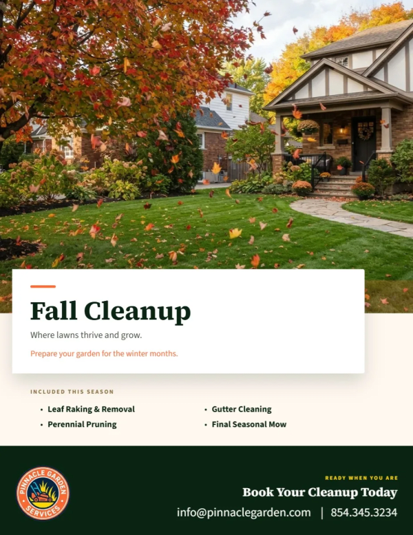 Fall Cleanup Lawn Care Side 1 Image