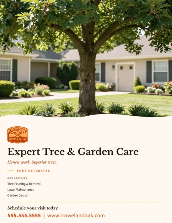 Free Estimates Tree Service Side 1 Image
