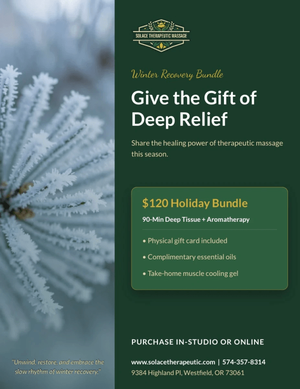 Holiday Package Massage
