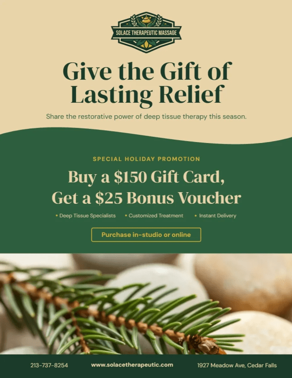 Holiday Package Massage