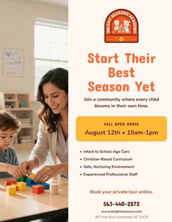 Now Enrolling Daycare Side 1 Image