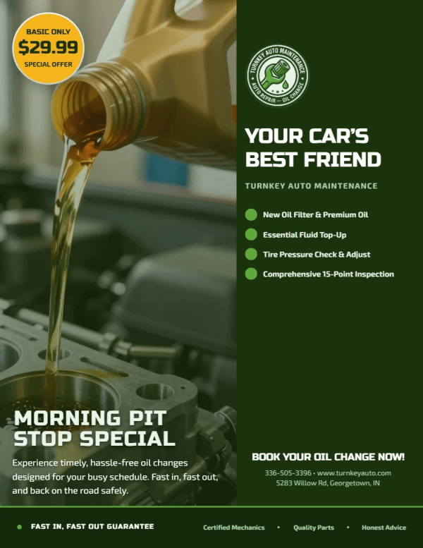 Oil Change Auto Repair