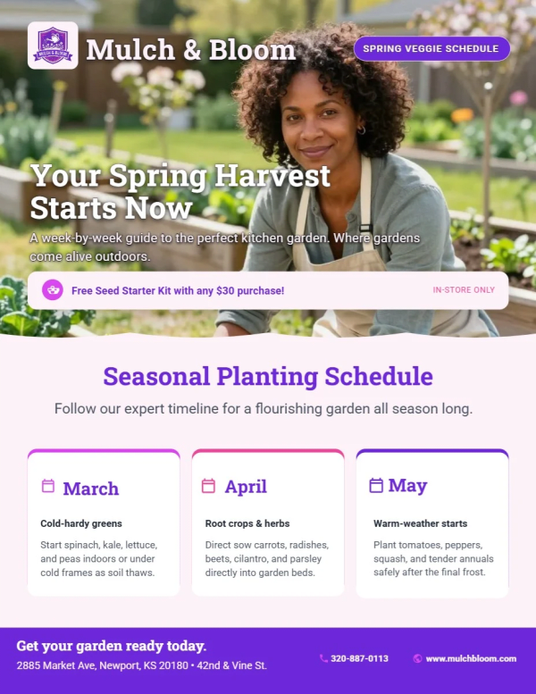 Planting Guide Garden Center
