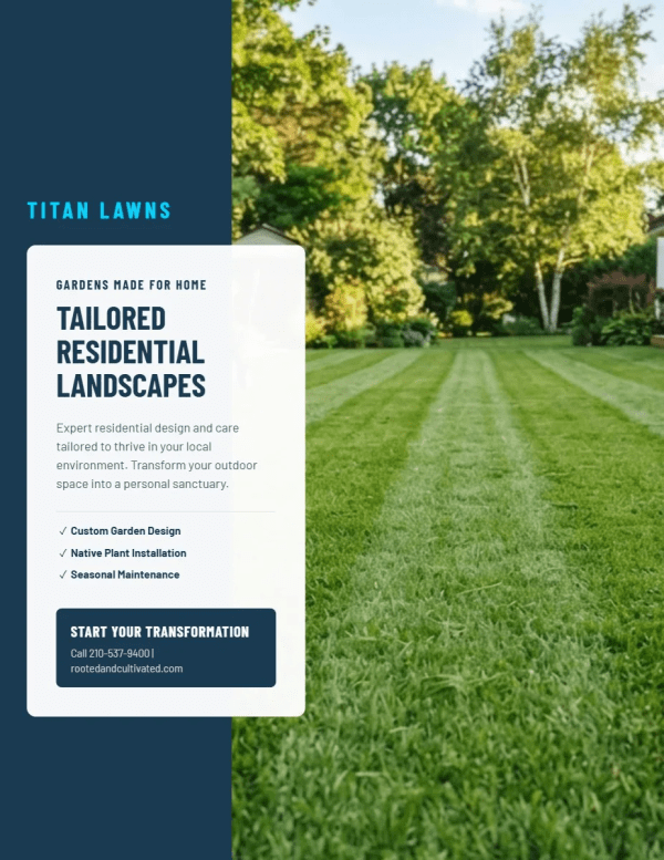 Residential Lawn Care Side 1 Image