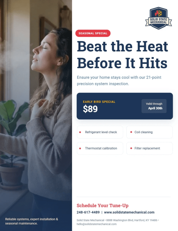 Seasonal Maintenance HVAC