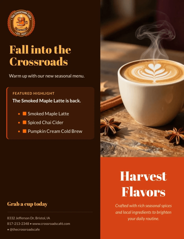 Seasonal Promotion Coffee Shop