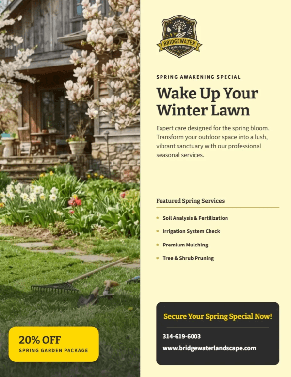 Seasonal Promotion Landscaping Side 1 Image