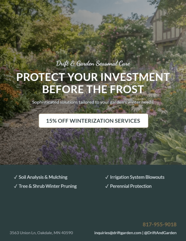Seasonal Promotion Landscaping Side 1 Image