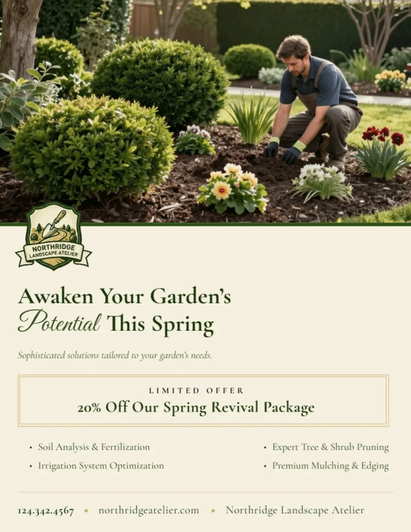 Seasonal Promotion Landscaping Side 1 Image