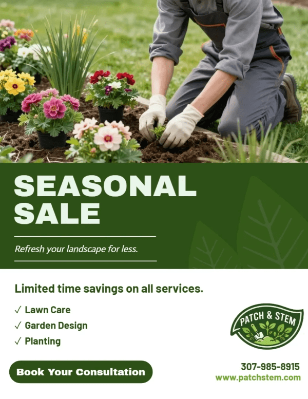 Seasonal Sale Garden Center Side 1 Image