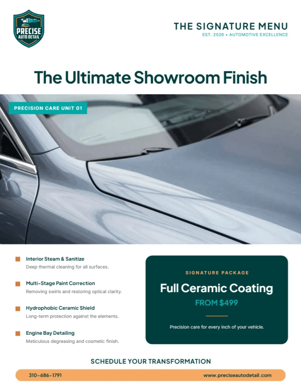 Services Offered Auto Detailing