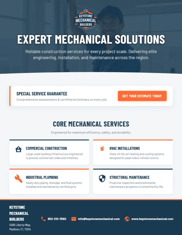 Services Offered HVAC Side 1 Image