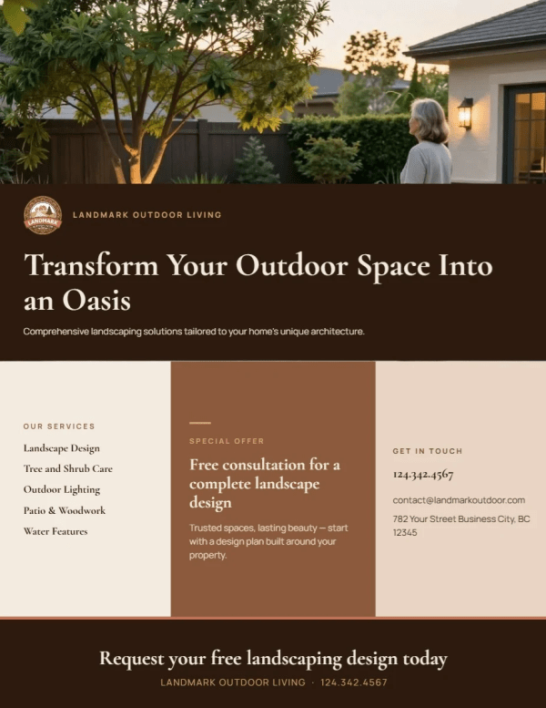 Services Offered Landscaping Side 1 Image