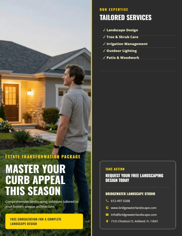 Services Offered Landscaping Side 1 Image