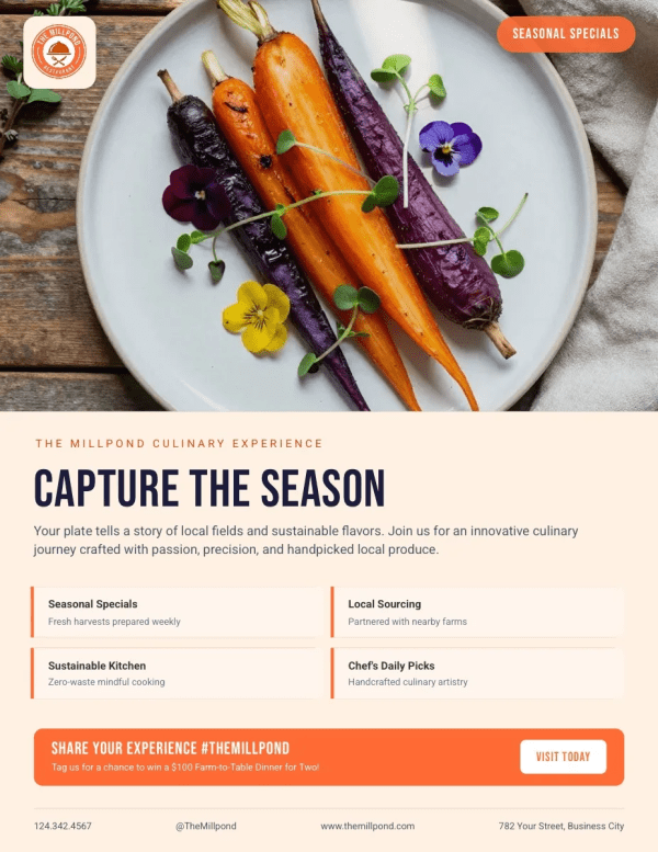 Social Media Awareness Restaurant
