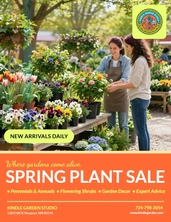 Spring Plant Sale Greenhouse Side 1 Image
