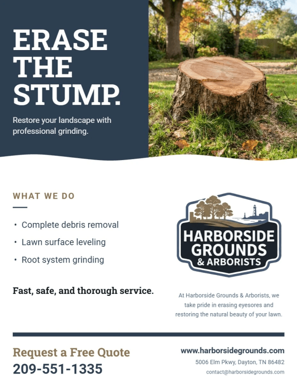Stump Grinding Tree Service Side 1 Image
