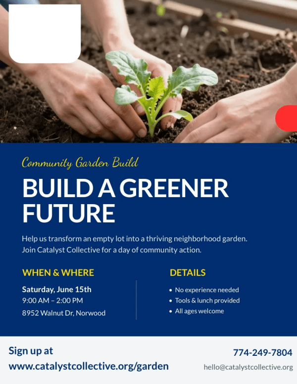 Volunteer Charity Flyer Template 