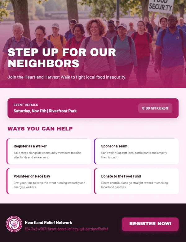 Walk A Thon Fundraising Side 1 Image