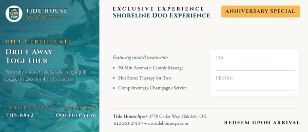 Couples Package Spa