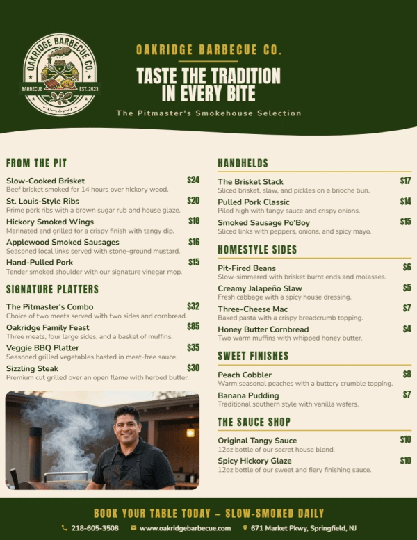 BBQ Restaurant Side 1 Image