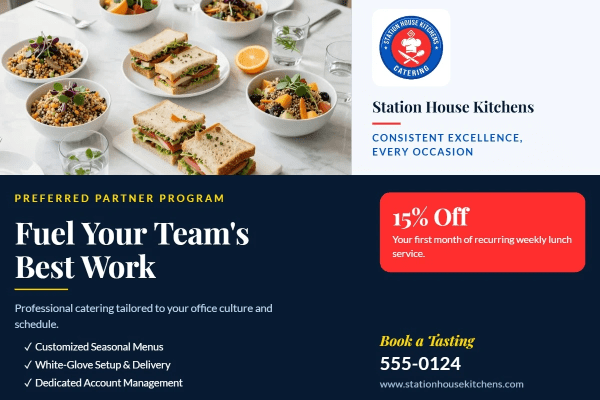 Corporate Partnership Catering