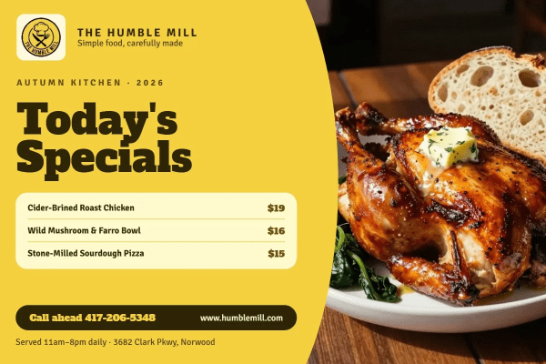 Daily Specials Restaurant