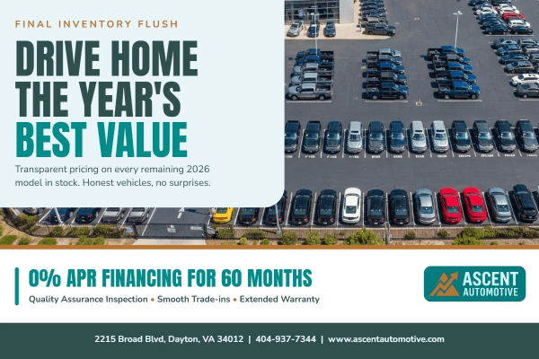 End-of-Year Sale Car Dealer
