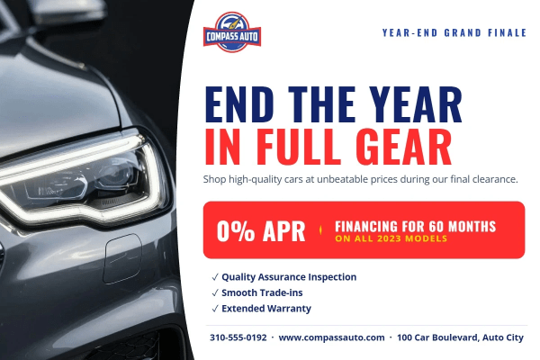 End-of-Year Sale Car Dealer