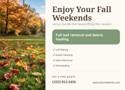 Fall Cleanup Lawn Care Side 1 Image