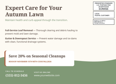Fall Cleanup Lawn Care Side 2 Image