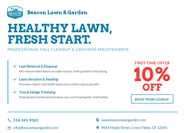Fall Cleanup Lawn Care Side 2 Image
