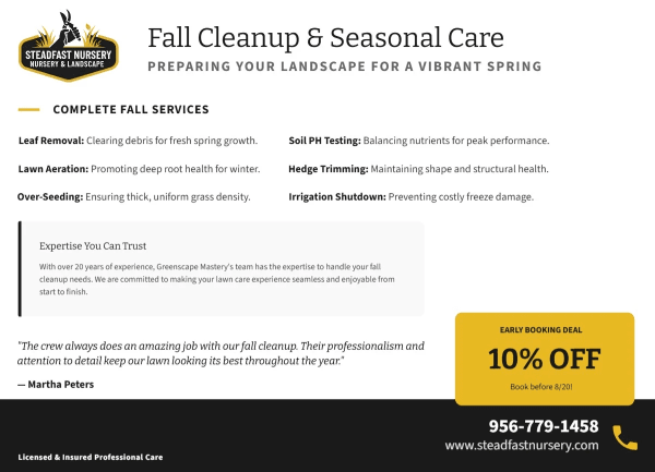 Fall Cleanup Lawn Care Side 2 Image