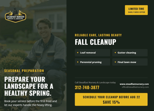 Fall Cleanup Lawn Care Side 1 Image