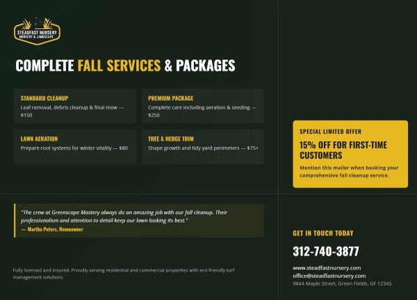 Fall Cleanup Lawn Care Side 2 Image