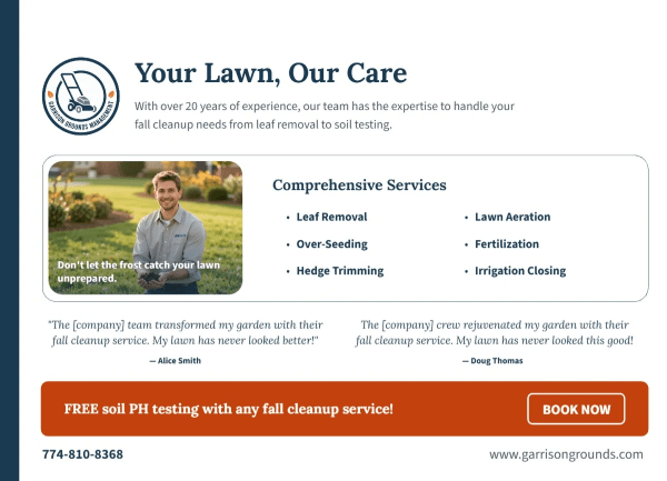 Fall Cleanup Lawn Care Side 2 Image