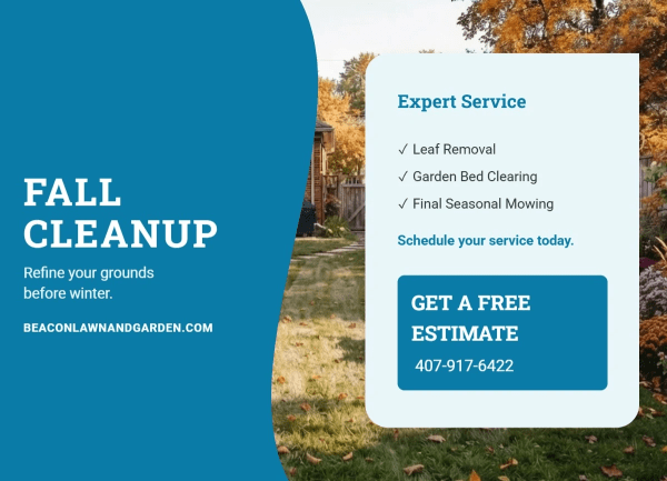 Fall Cleanup Lawn Care Side 1 Image