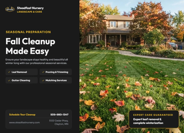 Fall Cleanup Lawn Care Side 1 Image